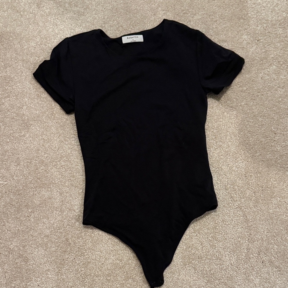 Babaton short sleeve crew contour bodysuit